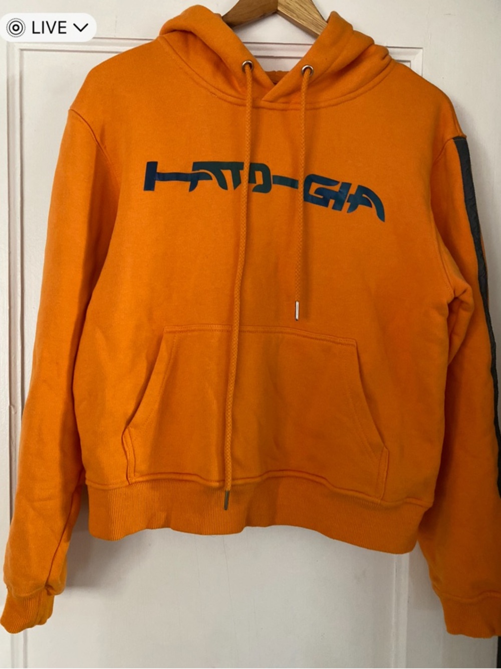 I am G.I.A  orange sweatshirt in XS